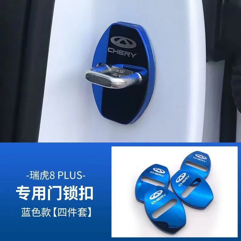 

4Pc/Set Car Styling Door Lock Buckle Covers For Chery TIGGO 3 4 5 PRO 8 Protective And Decoration Auto Latch Accessories Sticker
