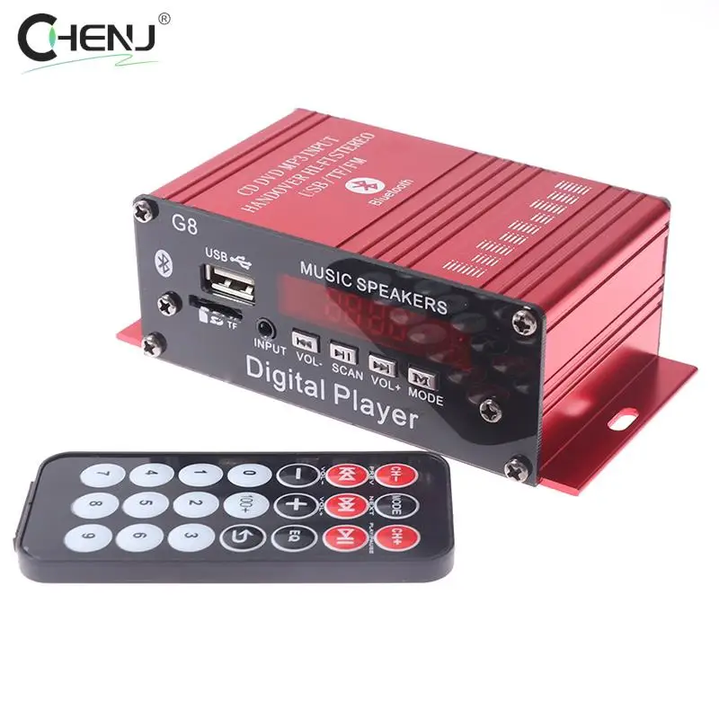 

G8 Car 12V 200W 4 Channel Digital Power Amplifier Stereo Bluetooth AUX FM MP3 (Not Include Battery)