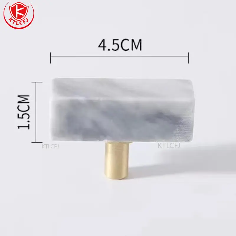 

Modern Small Furniture Handle Simple Marble+Brass Handle Nordic Style Handle Cupboard Handle Wardrobe/Cabinet Knob Drawer Pulls