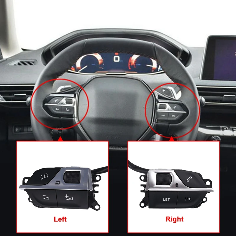 

Многофункциональные кнопки на руль автомобиля для Peugeot 4008 5008 508L 2008