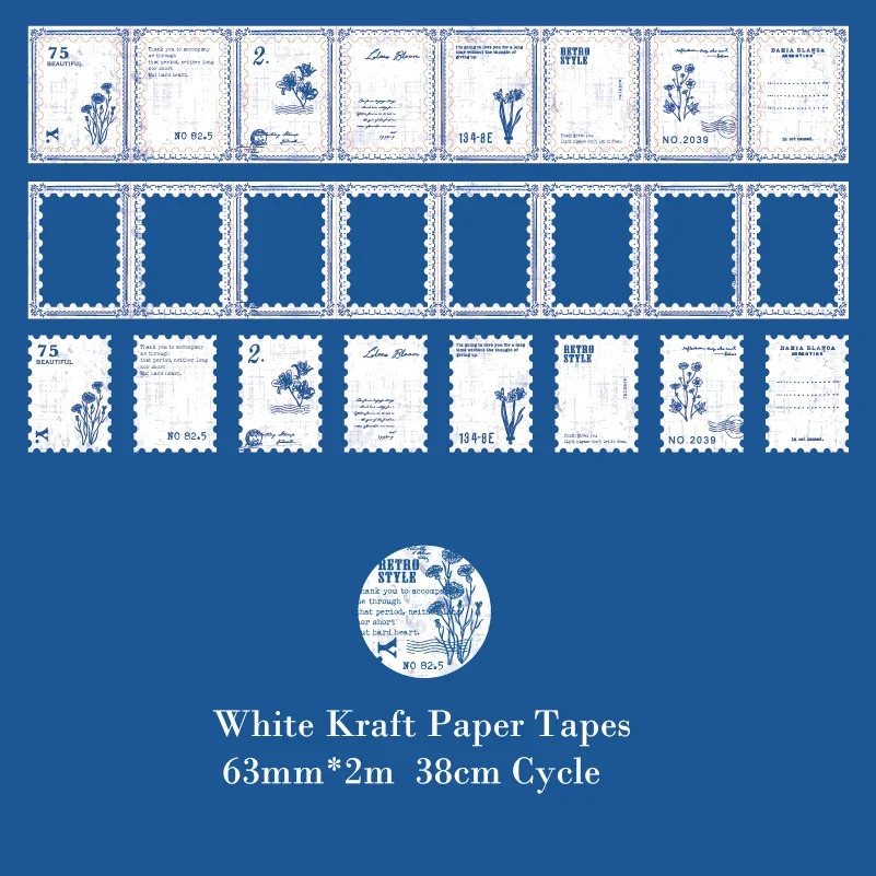 

Journamm 63 Мм X 2 М Крафт-бумага Васи Лента Стильная Маскировочная Лента С Принтом Для Журнала-коллажа Креативные Канцелярск...