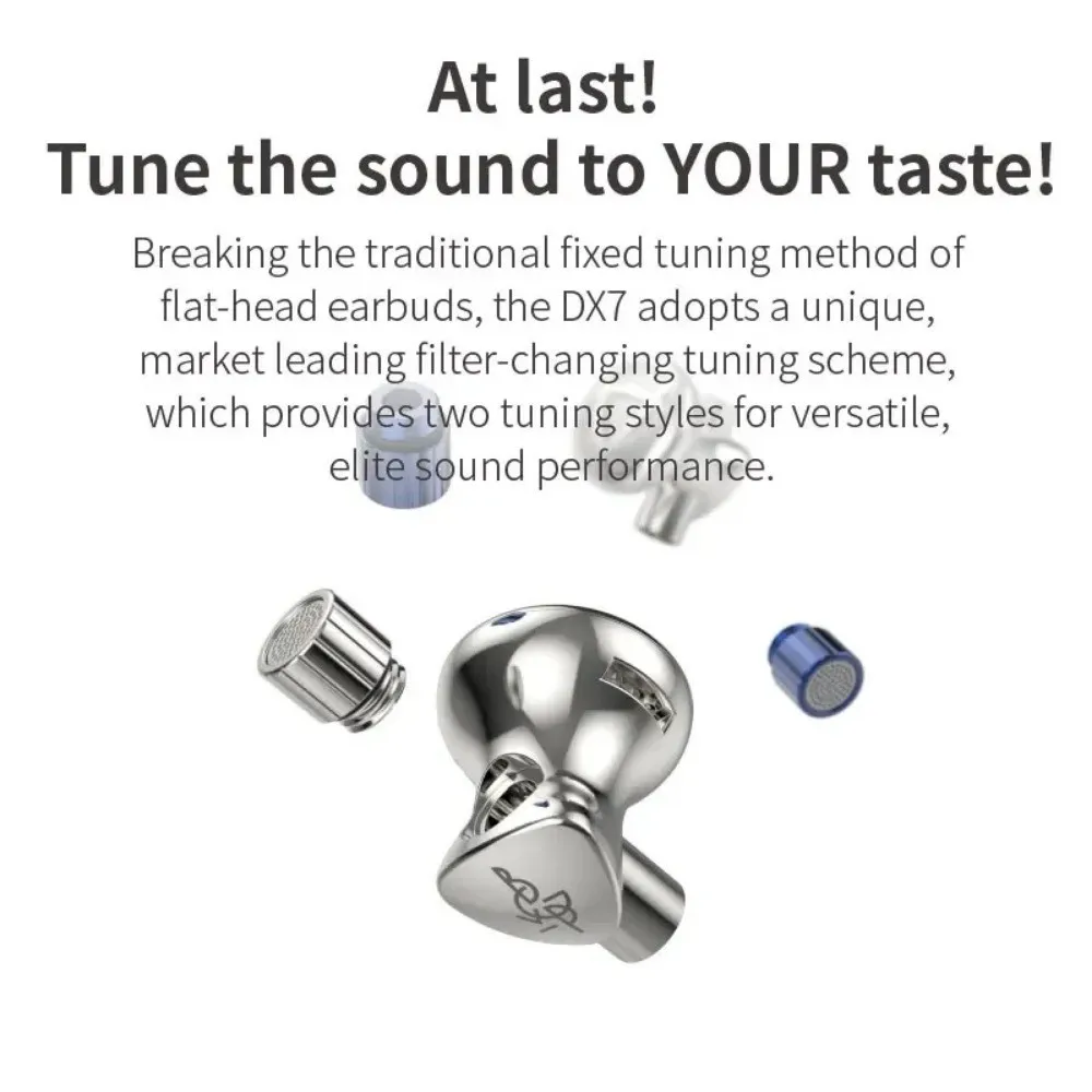 BGVP DX7 флагманские настраиваемые наушники с плоской головкой HIFI 2 в 1 разъем 3 5 мм/4 4