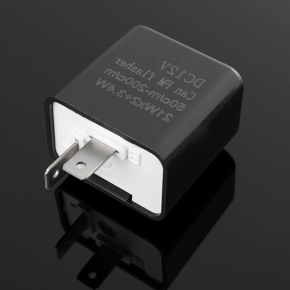 

Реле-индикатор Поворотника Для Мотоцикла 12В, 2 Контакта, Светодиодный, С Регулируемой Частотой Мигания, Для Мотоаксессуаров