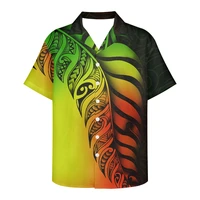 viking clothing vintage polynesian tribal samoa mens floral print short sleeve t shirt top plus size puletasi