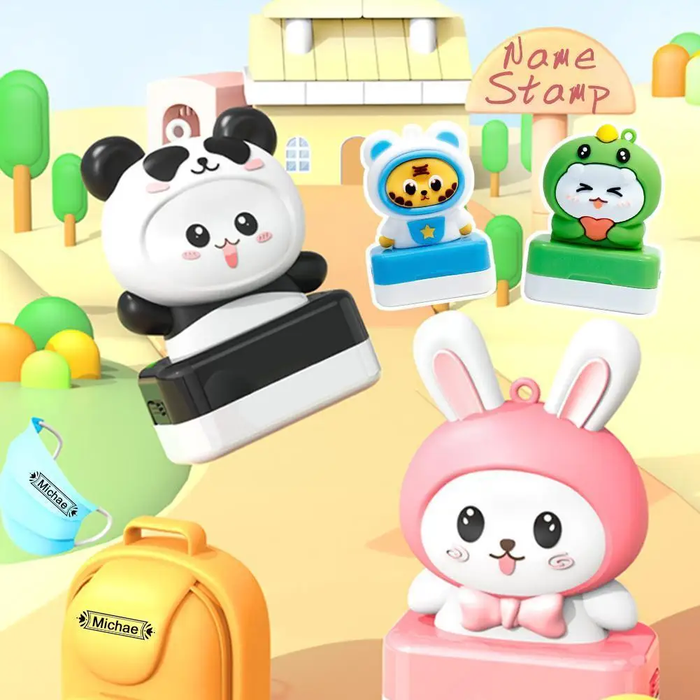 

Cute Cartoon Action Figures Seal Personal Student Child Cartoon Clothing Engraved Name Seal Non-fading Waterproof Kindergar J5o1