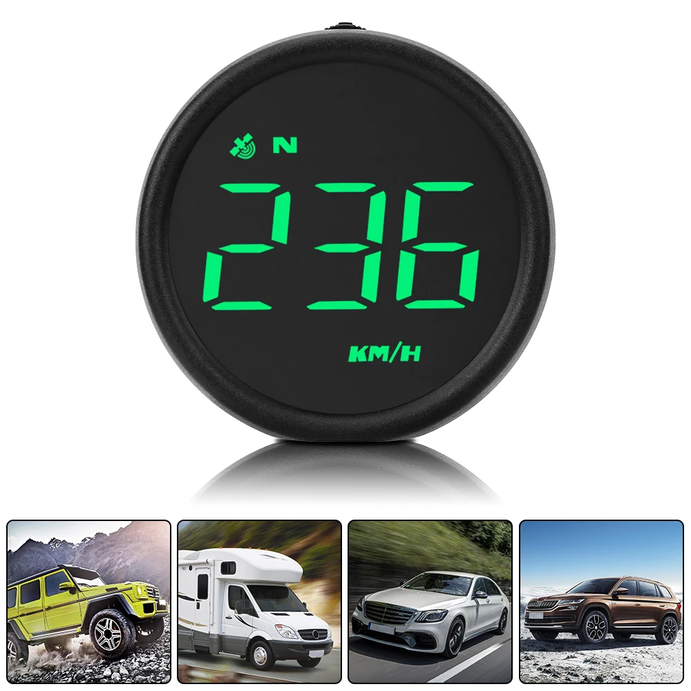 

HUD Digital Gauges KM/h Car Head Up Display Smart Gadgets GPS Outdoor off-road Guide Overspeed Alarm Speedometer
