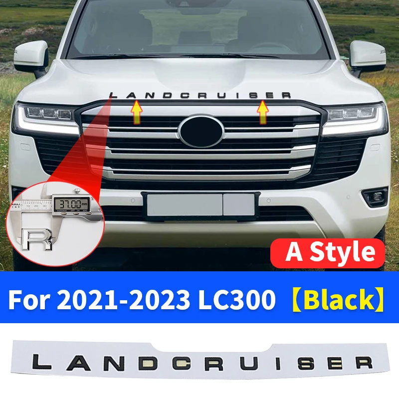 Для 2022 2021 Toyota Land Cruiser 300 LC300 FJ300 VXR GXR 3D буквы наклейка капюшон эмблема логотип значок аксессуары для наружных модификаций тойота ленд крузер 300