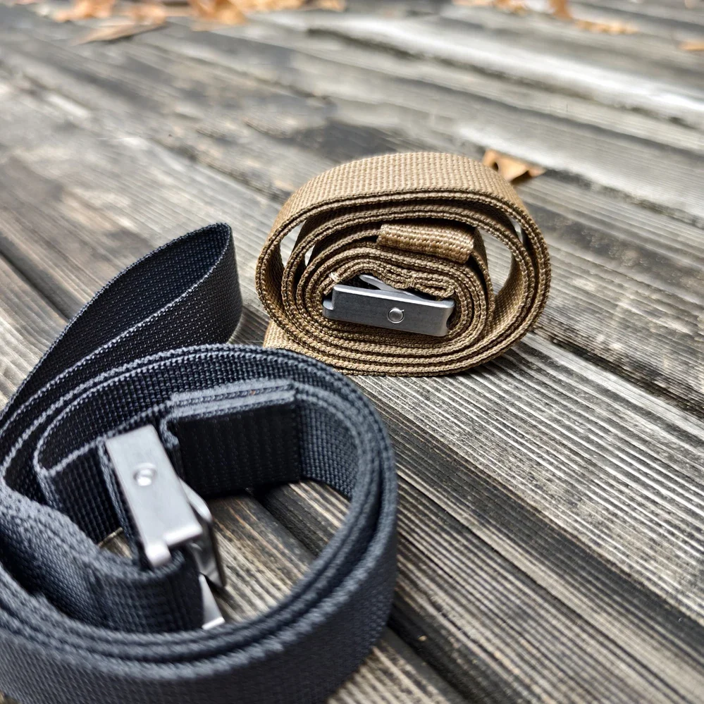 EDC Титановый сплав/Алюминиевый сплав мужской ремень с кнопкой