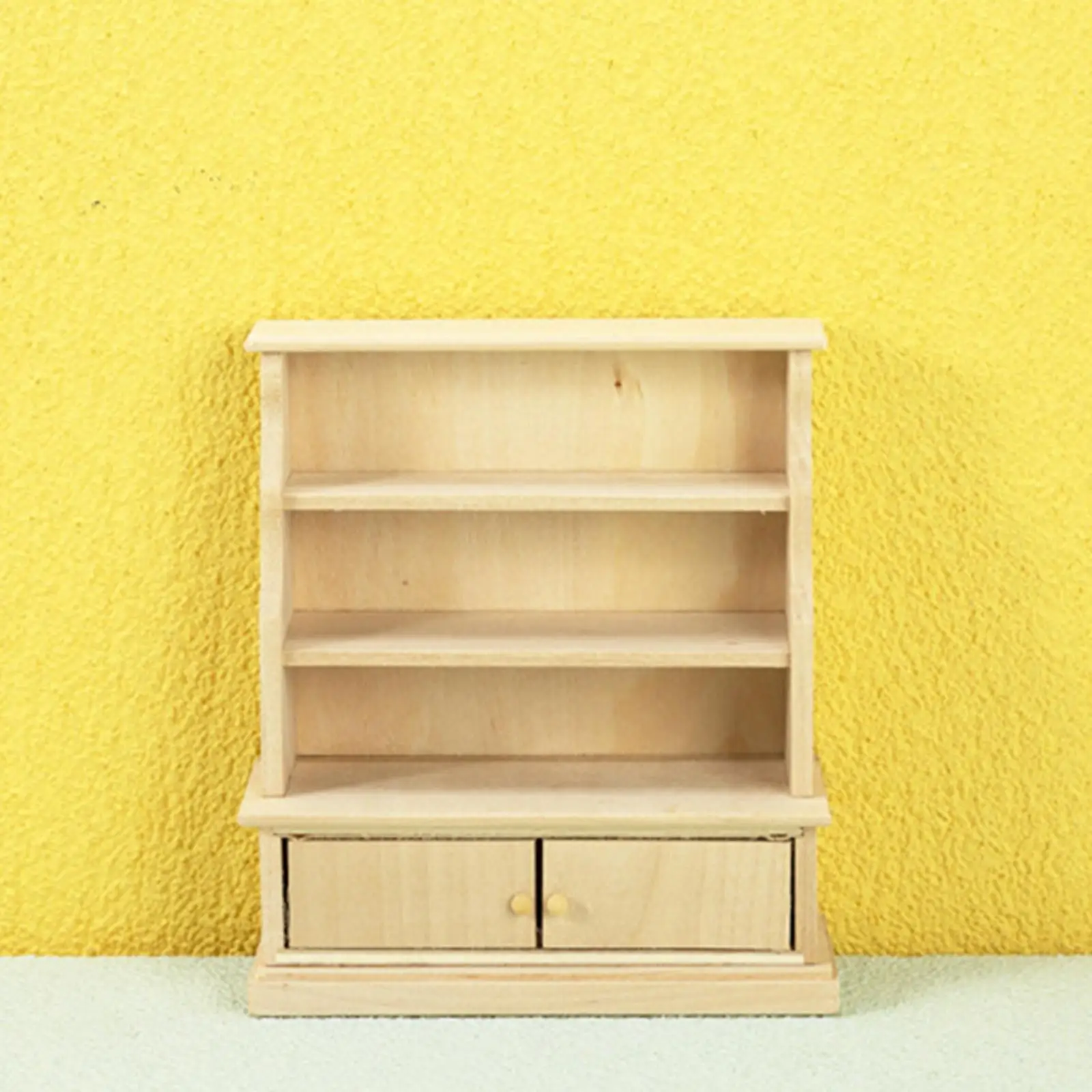 

Масштаб 1:12, деревянный кукольный домик, шкафчики, игрушечная деревянная полка, аксессуары, украшения