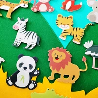 diy childrens felt animal pendant childrens finger coordination animal cognitive learning cartoon wall ornaments
