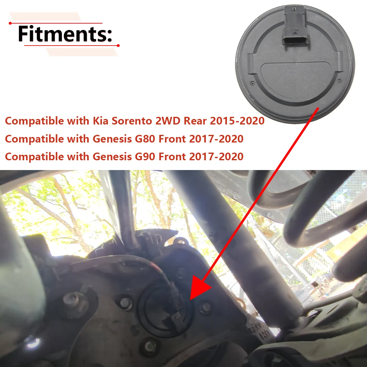 Датчик скорости подшипника колеса ABS задней ступицы для Genesis G80 G90 спереди 2017-2020 Kia