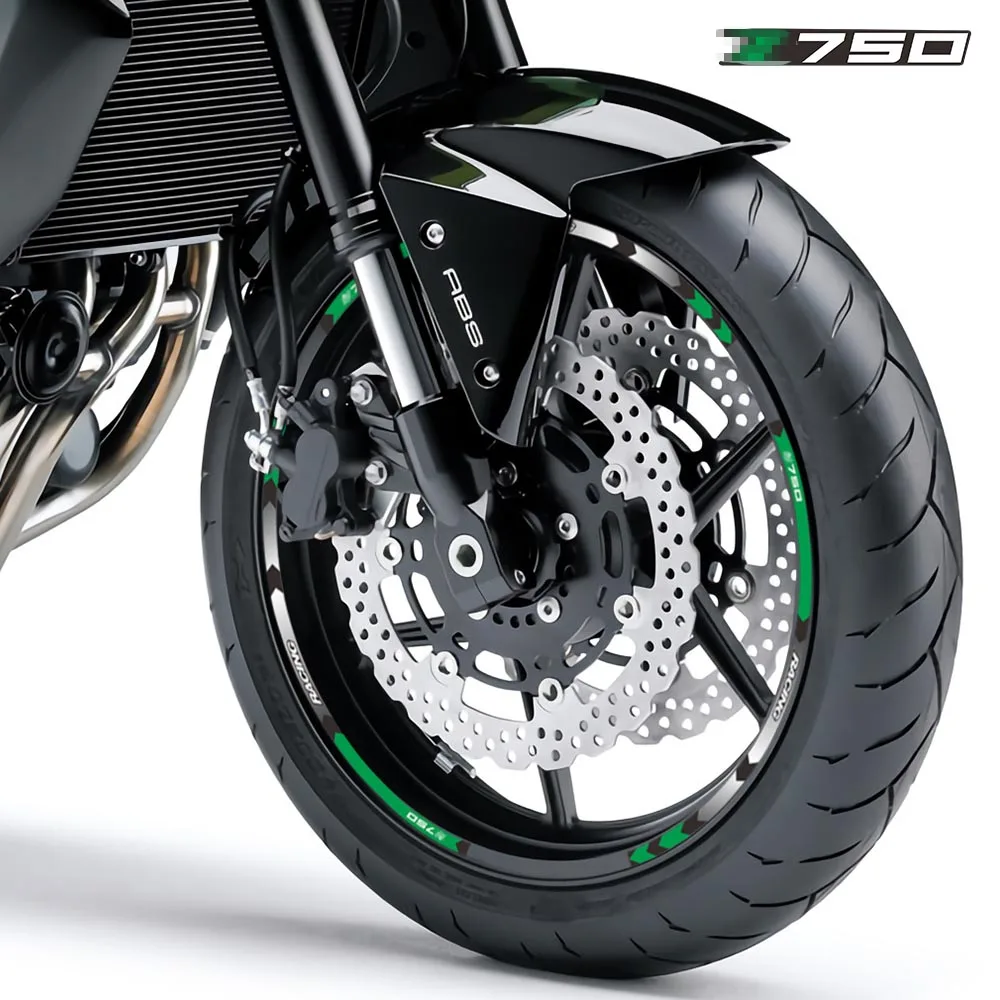 

For ALL Kawasaki Z750 z 750 Set 17inch new Motorcycle Accessories Sticker Rim Tire Decorative Decals Wheel Hub Reflective Stripe