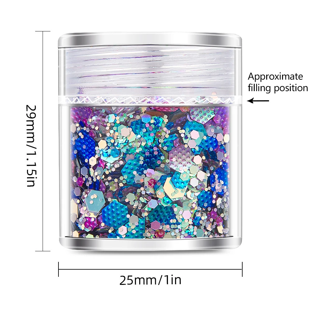 Блестящие хамелеоновые лазерные блестки для дизайна ногтей 4 цвета/набор