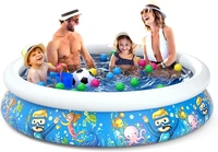 inflatable kids swimming pool wading pool for toddlers durable swimming pool summer outdoor round kids swimming pool adult