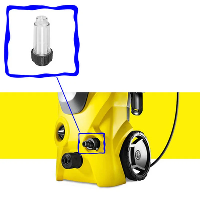 Фильтр для воды входного патрубка G 3/4" подходит для автомобильных моек высокого давления Karcher K2-K7, а также моек Lavor Nilfisk AR и др.