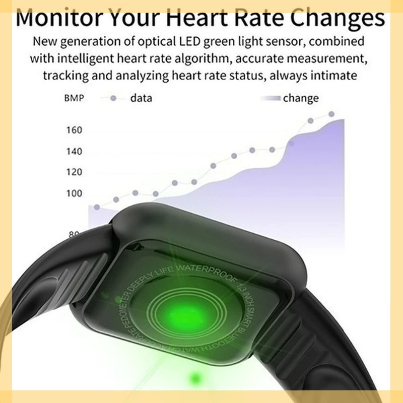 

D20 Smart Watch Men Sport Fitness Tracker Blood Pressure Heart Rate Monitor Y68 Women Bracelet For Android IOS Kids