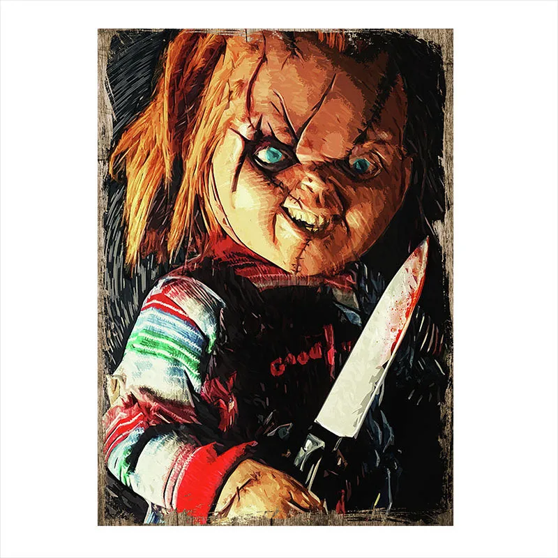 

Chucky Metal Poster Tin Sign Vintage Plaque Sign Pub Bar Wall Decor Home Room Wall hanging Plate Decoration 20x30cm/30x40cm