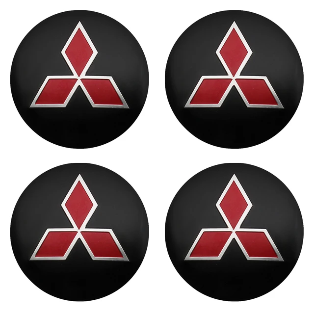 

4 шт., 56 мм, 60 мм, центральные колпаки колес автомобиля, эмблема, наклейка с логотипом, наклейки для Mitsubishi RalliArt ASX Pajero Montero Lancer