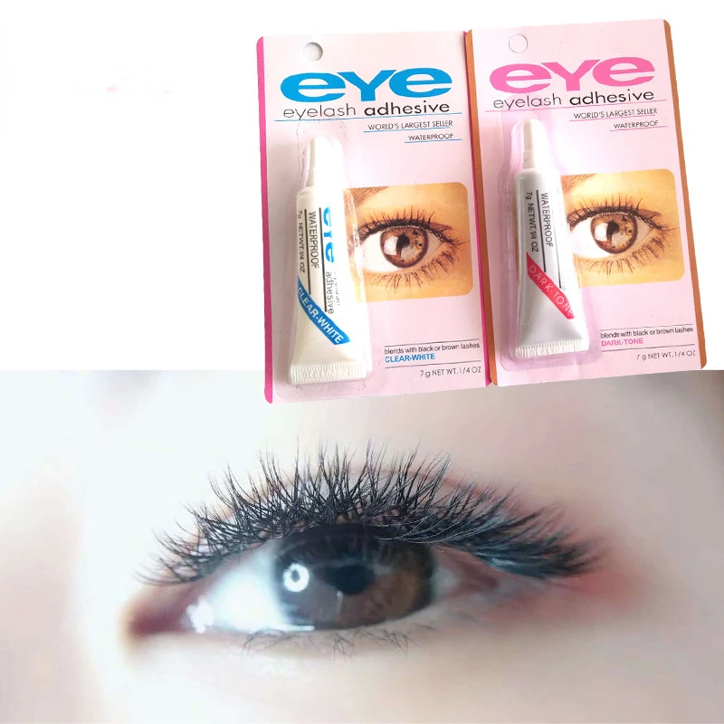 

False Eyelash Glue Waterproof Eye Lash Cosmetic Tools False Eyelashes Makeup Adhesive Clear-white Dark-black Lash Glue Pen