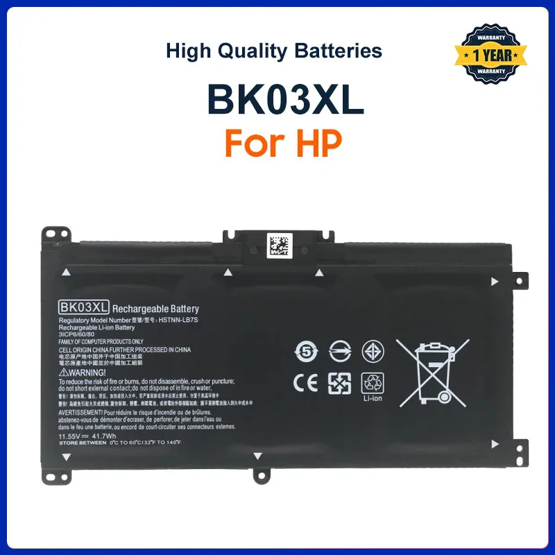 BK03XL Аккумулятор для HP Pavilion X360 14m 14-BA033TX 14-ba001ns HSTNN-LB7S 916366-541 916811-855