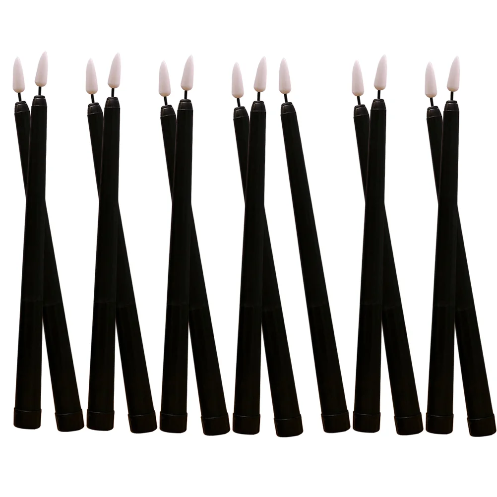 

Flameless Taper Candles Decor Christmas Operated LED Lights House Decorations Home Black