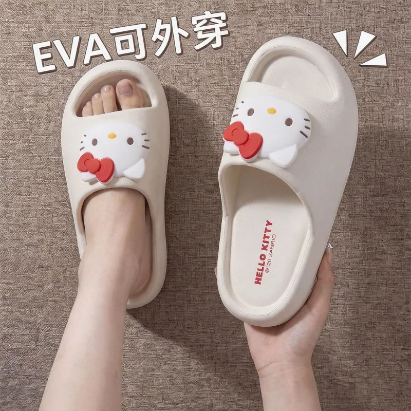 Фото Милые тапочки Kt Kawaii в стиле аниме, летние 2026, нескользящие, комфортные, с защитой от запаха, ощущение, будто ступаешь по облакам, модный тренд №4