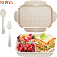 bento box lunch box for kids leakproof lunch containers fork spoon bpa free microwave dishwasher safe food container for office