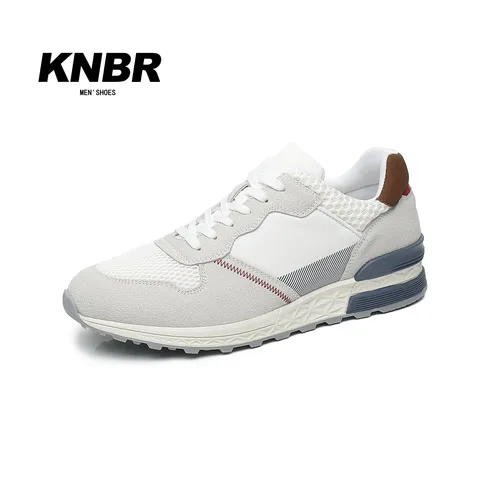 Повседневные кроссовки KNBR 2024, мужские кроссовки, кожаная удобная обувь для ходьбы, пешего туризма, бега, спортивные мужские кроссовки, мужская обувь