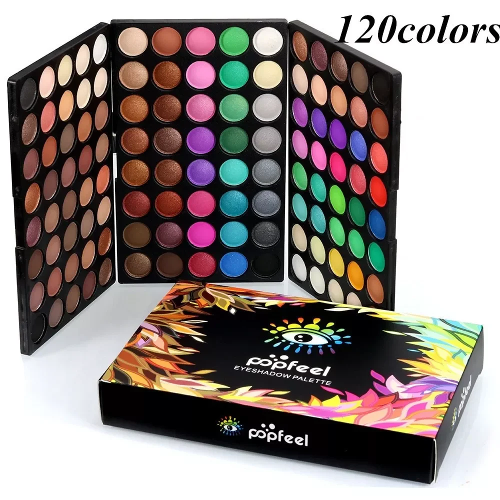 

NEW2023 120 Colors Cosmetic Powder Eyeshadow Makeup Set Matt Available