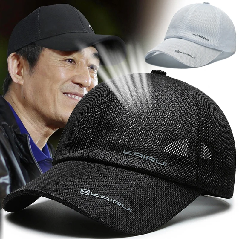 

Mesh Baseball Cap Men Women Breathable Snapback Dad Hat Outdoor Camo Trucker Hip Hop Caps Sports Sun Visor Breathable Hat