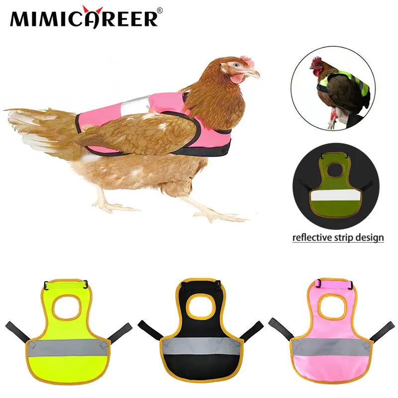 

Chicken Duck Vest Pet Reflective Cloak Waterproof Comfortable Breathable Fashion Harness Hen Belt Pet Harness Poultry Supplies