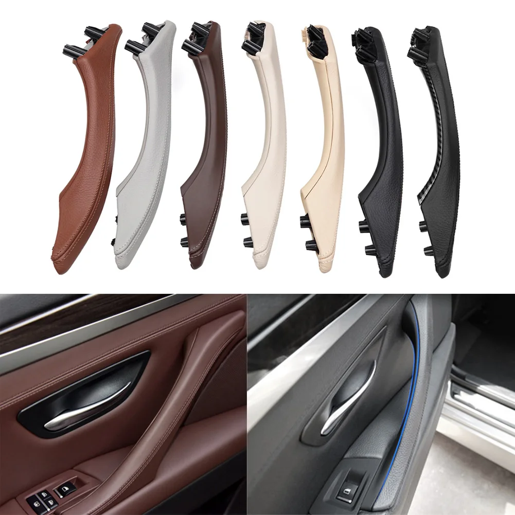 Внутренняя внутренняя отделка двери автомобиля ручка из натуральной кожи