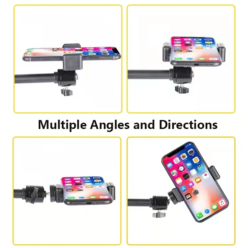 Overhead Tripod with Ring Light Table Tabletop Shooting Stand Tripods with Mobile Phone Holder Boom Arm for Nail Art Photography images - 6