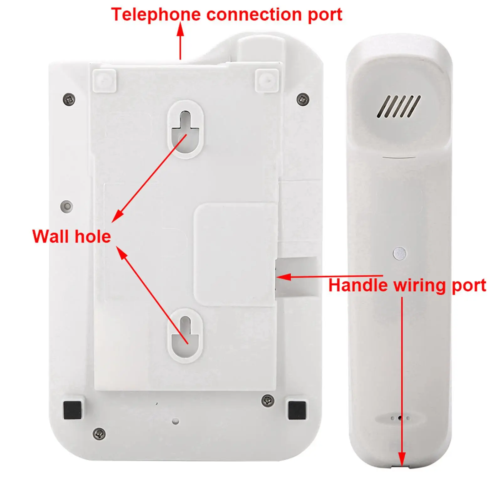 Настенный стационарный телефон KX-T076 — двойная система FSK/DTMF для домашнего