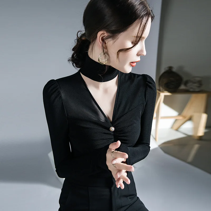 

Высококачественная женская футболка 2023, дизайнерский женский пикантный укороченный топ в стиле морщин, одежда, повседневные модные блузки, изящная встреча