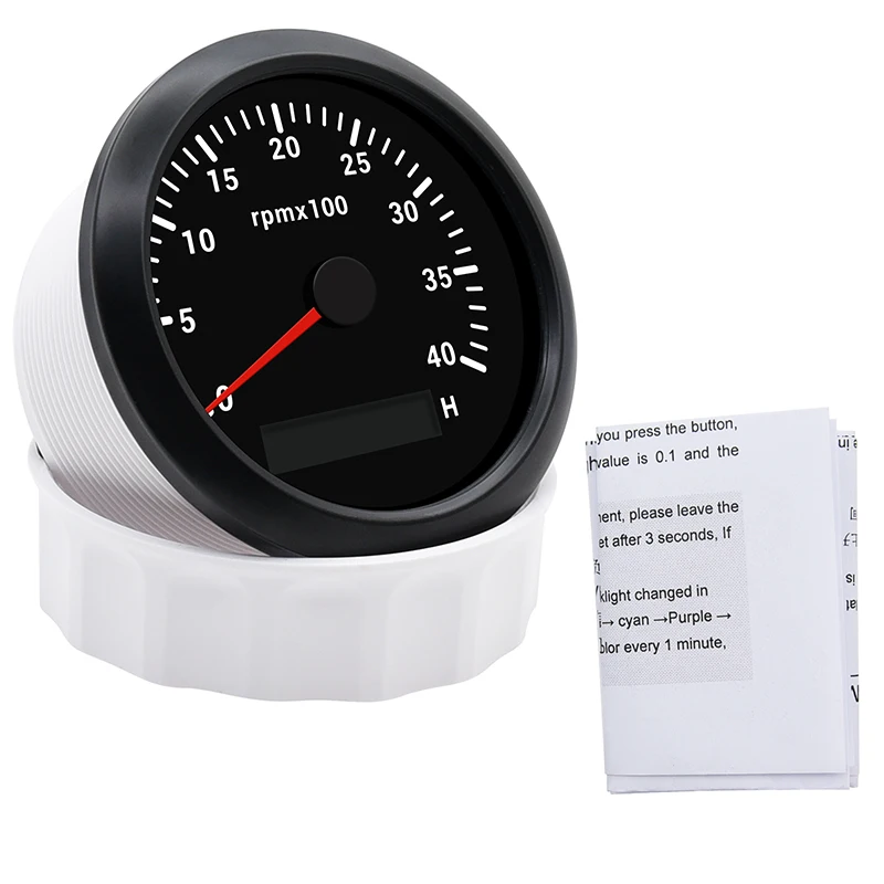 Тахометр с ЖК-дисплеем 85 мм 4000 об./мин. 12 В/24 В