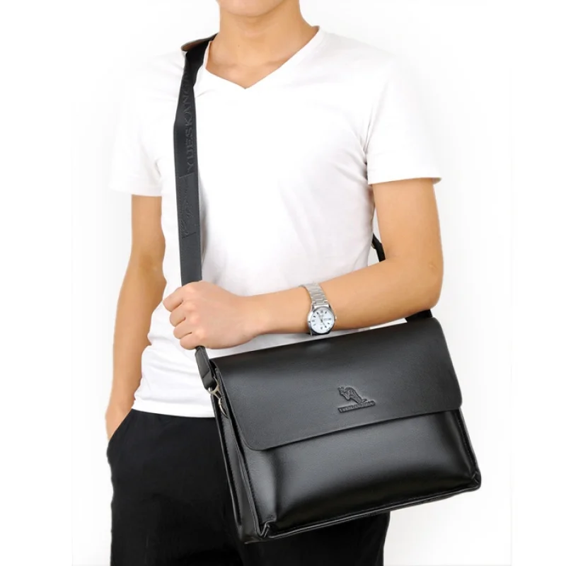 Large Capacity Men Shoulder Bag Business Leather Male Crossbody Bags Luxury Messenger Bag Hand Tote Bag For Man