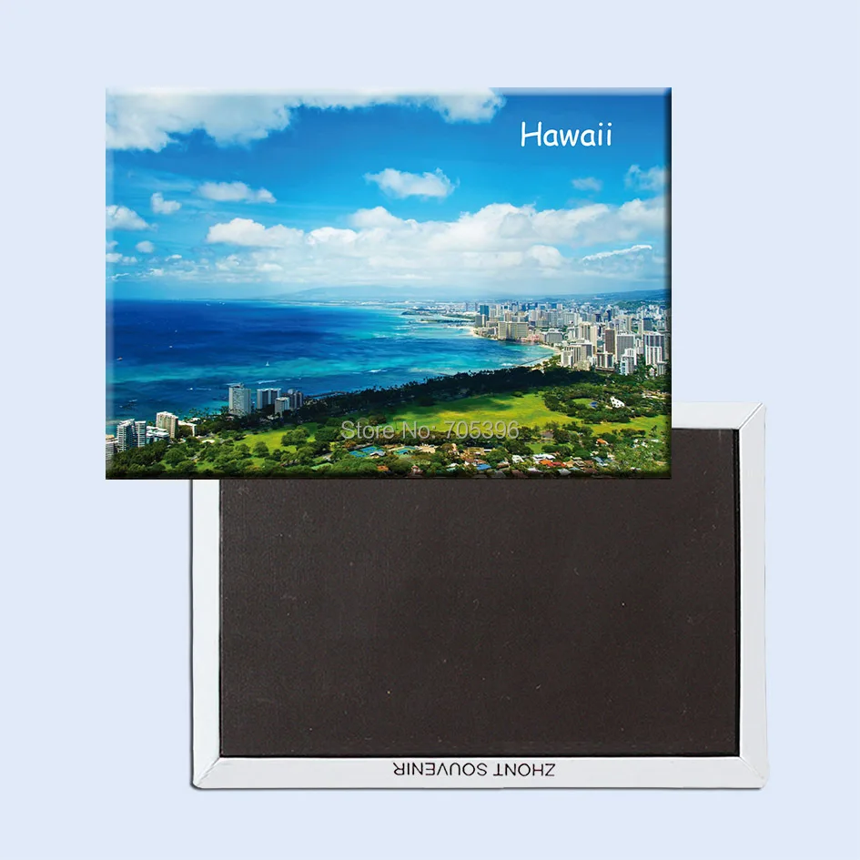 

Tourist Refrigerator Magnets 78*54mm,United-States-of-America-Hawaii Travel Rigid Fridge Magnets 20878