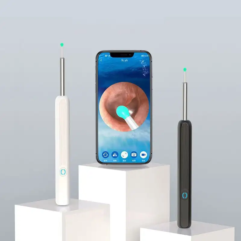 

Wi-Fi vision wax removal spoon USB 1080P HD load otoscope ear cleaner ear wax removal tool