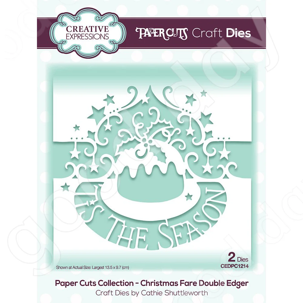 

Christmas Fare Double Edger Metal Cutting Dies Scrapbook Diary Decoration Stencil Embossing Template Diy Greeting Card Handmade