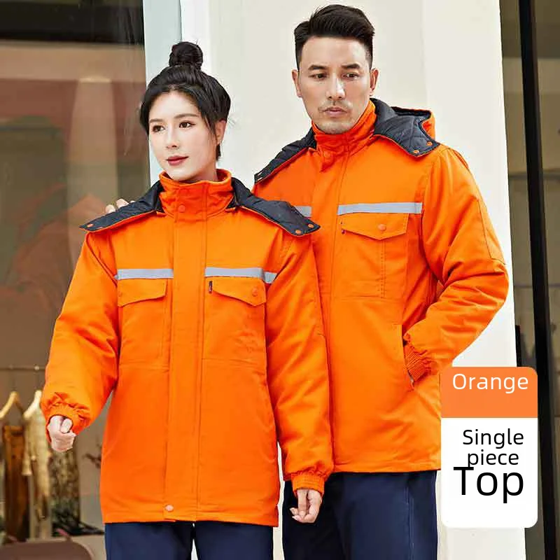 Осенне-зимняя утолщенная одежда для защиты рабочей силы Мужская Уличная