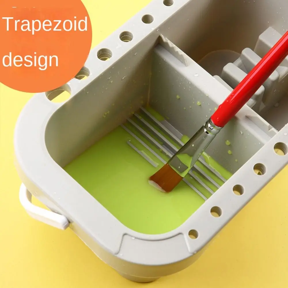 Многофункциональный портативный ящик для хранения кистей художников с крышкой и