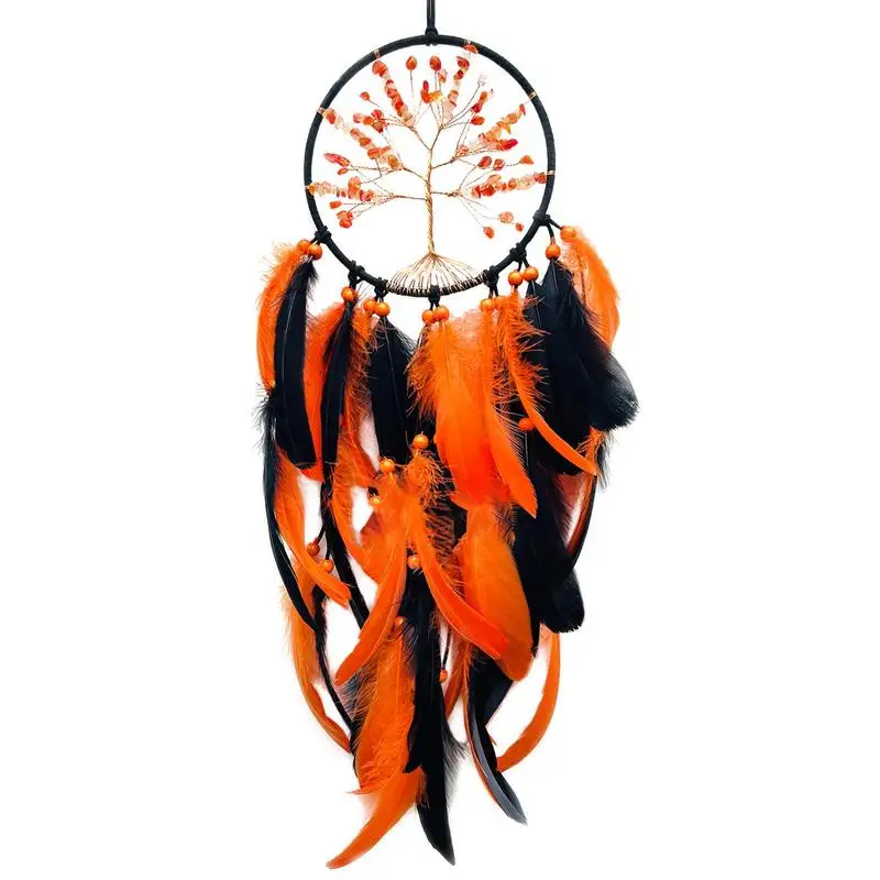 

Feather Dreamcatcher Handmade Dreamcatchers Home Decor Feather Wall Decor Dream Catcher With Crystal Stones For Girls Bedroom