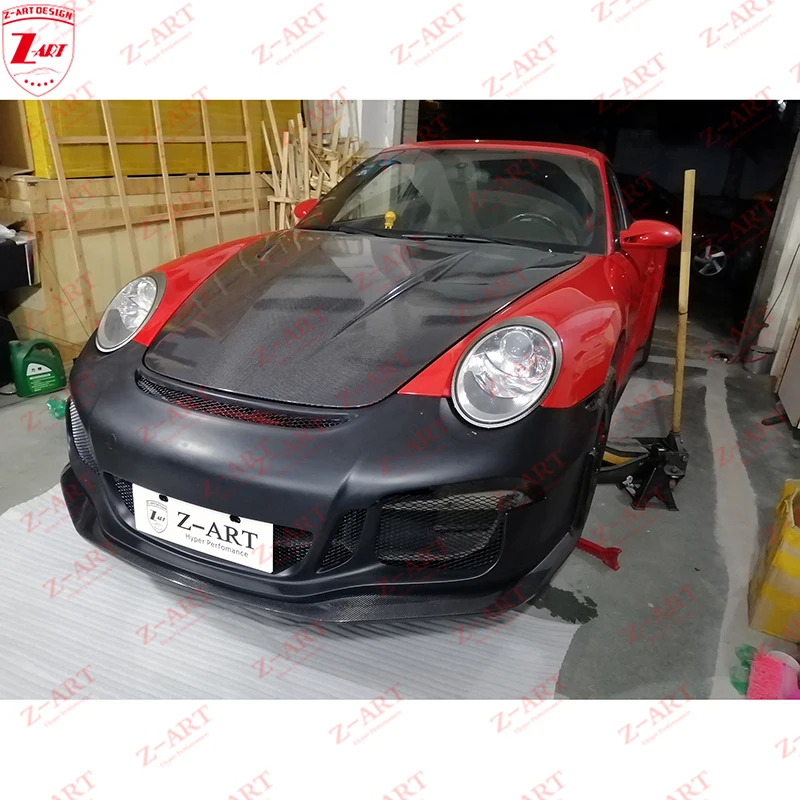 Фото Z-ART 997 Оригинальный аэродинамический обвес Tempus из углеродного волокна для Porsche 911. Комплект для модернизации кузова для Porsche 997 997.2 2010-2011. №2