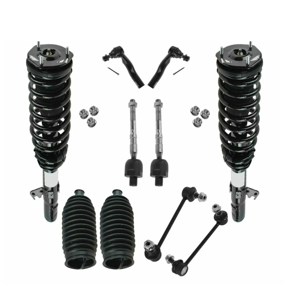 

For 6 Steering & Suspension Kit Strut & Spring Assembly Tie Rods End Links