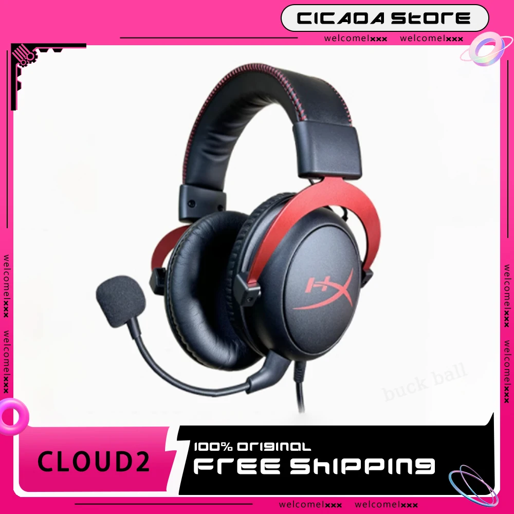 Наушники HyperX Cloud2 проводные Hi-Fi стерео эргономичный микрофон 7 1 Звуковая дорожка