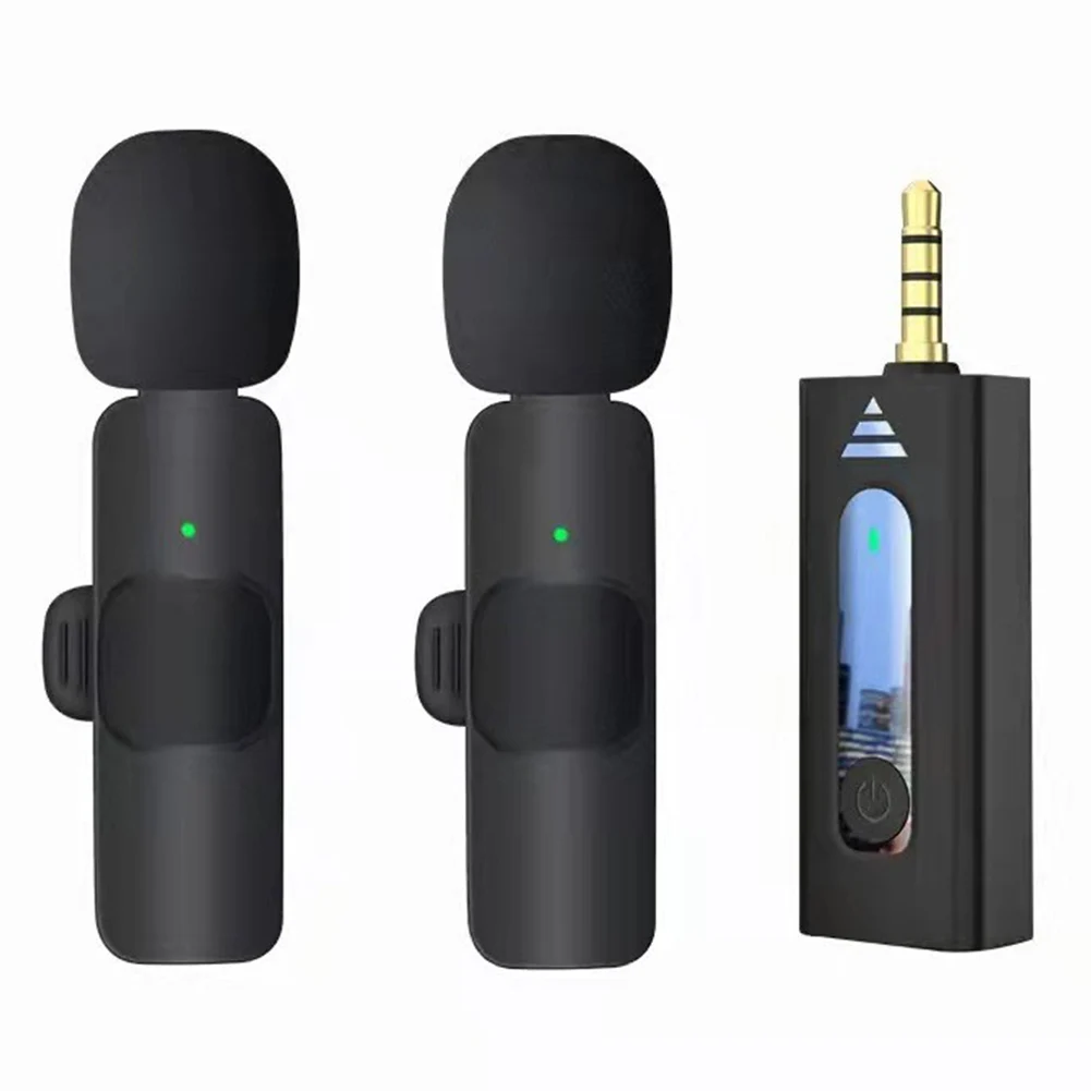 

Wireless Lavalier Microphone Portable Audio Video Recording Plug Play Mic For IPhone Android Live Game Mobile Phone Camera
