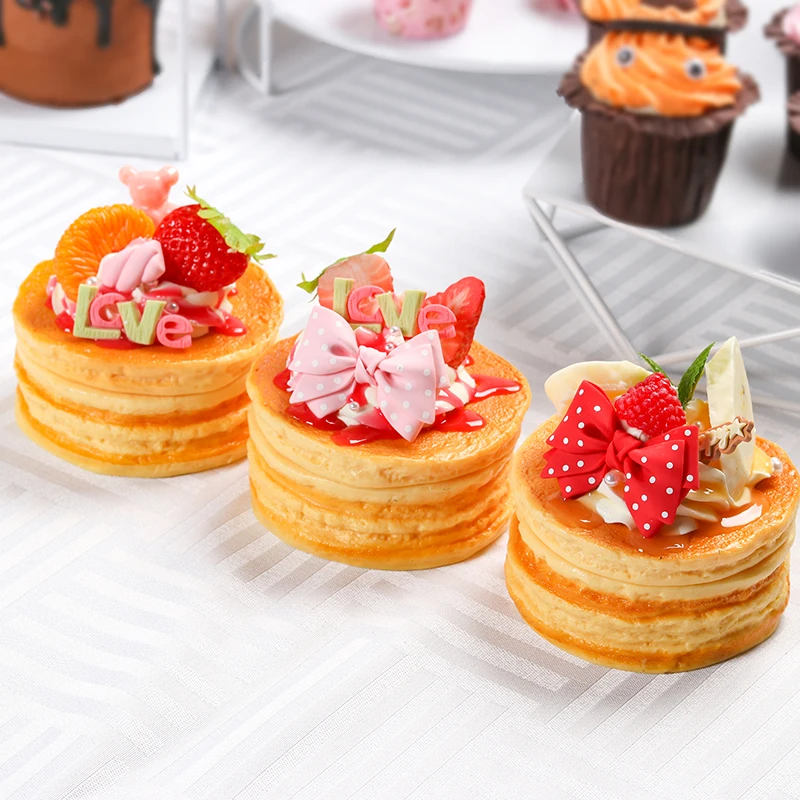 

1PCS Simulation Cake Storage Box PVC Material Gourmet Snacks Set Decoration Scene Layout Wedding Photo Props