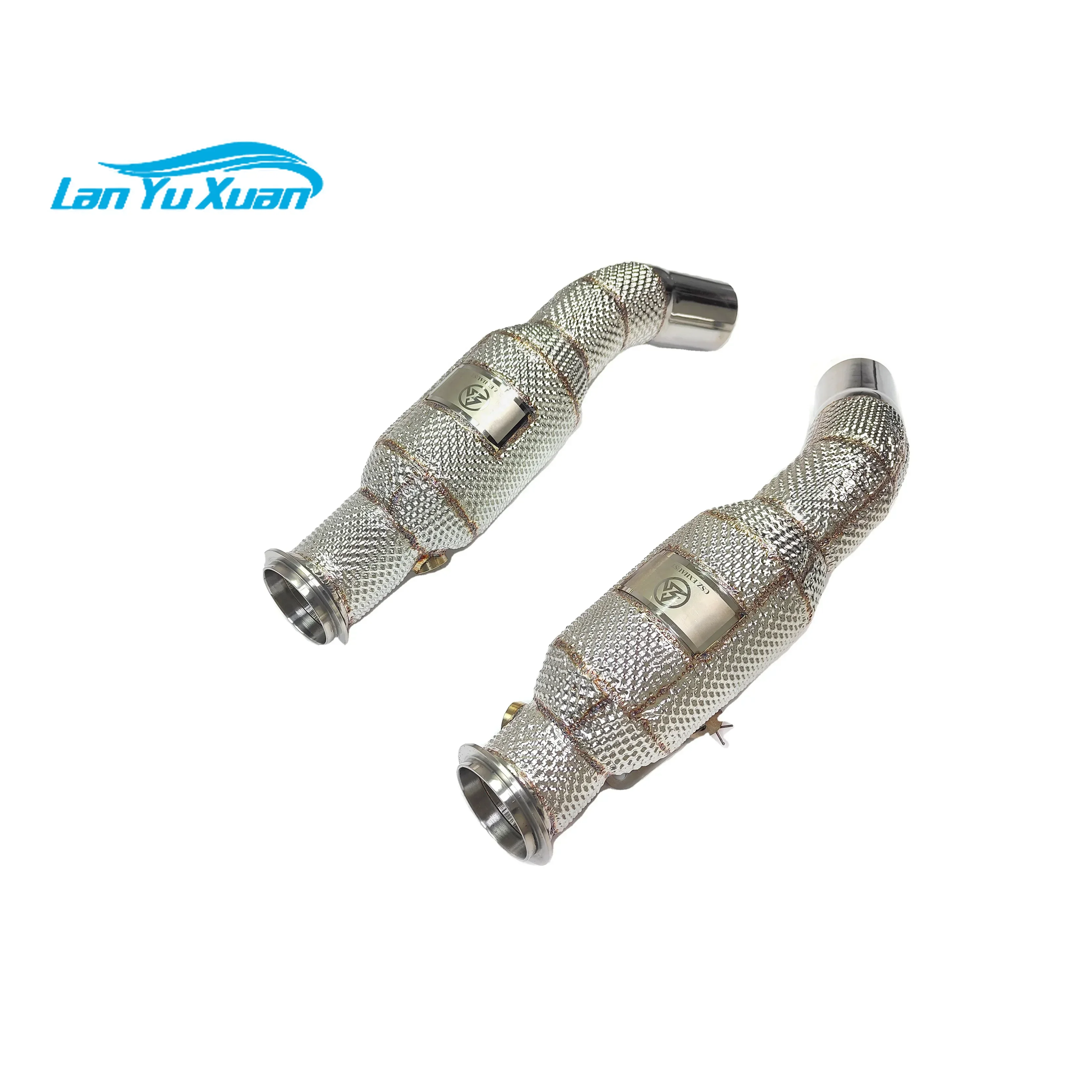 CSZ SS304 эффективная труба для Alfa Romeo Giulia Stelvio 2 0 T выхлопная с высоким потоком