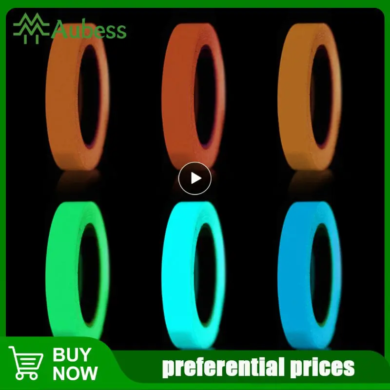 

Luminous Fluorescent Night Self-adhesive Glow In The Dark Sticker Tape Safety Security Home Decoration Warning Tape Drop Ship 1M